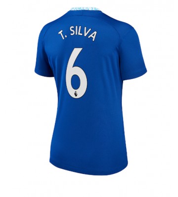 Chelsea Thiago Silva #6 Hjemmedrakt Kvinner 2022-23 Kortermet